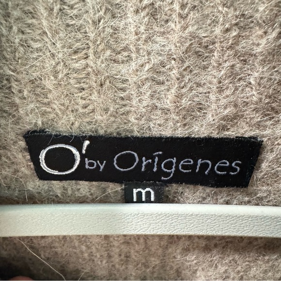 O’ by Orígenes 100% Baby Alpaca Ribbed Knit Funnel Neck Sweater Medium - Picture 4 of 6